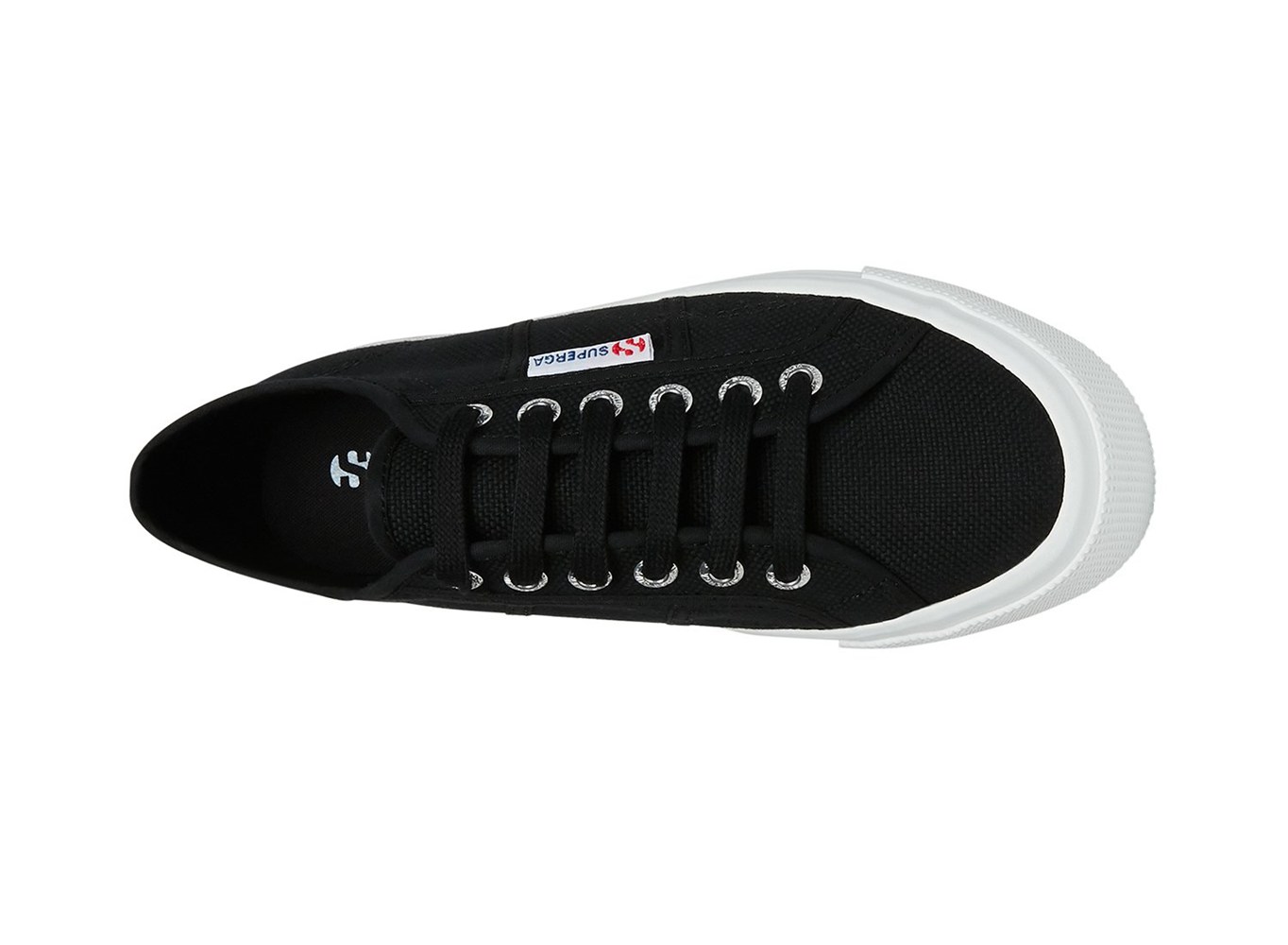 Zapatillas Superga Mujer Negras/Blancas - 2790 Tank - 241756APD